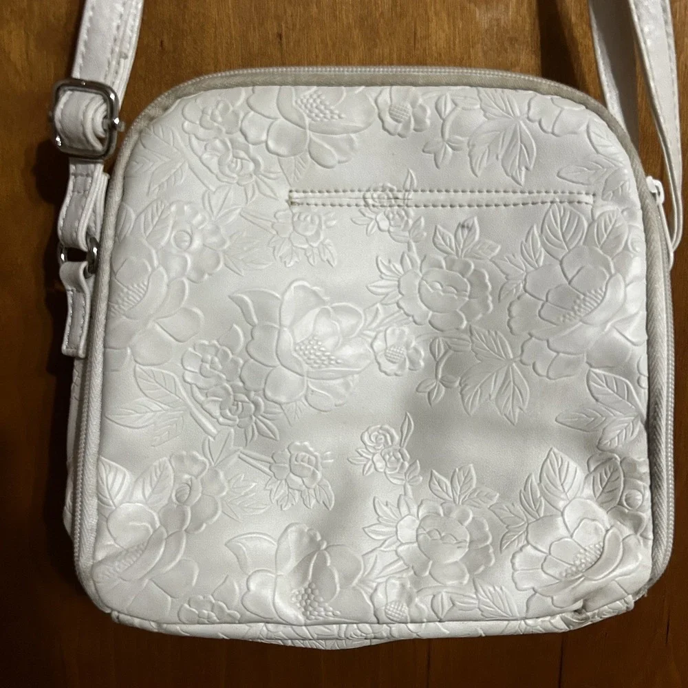 MultiSac White Floral Purse – Organizer‎ Style